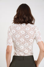 Susy mix t-shirt pizzo C2241WU80 panna