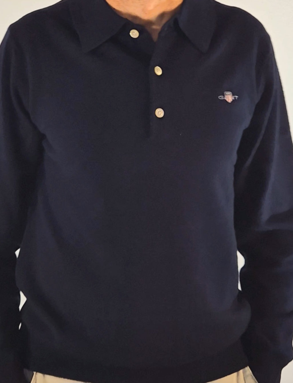 Gant polo manica lunga lambswool super fine 2503087215/410