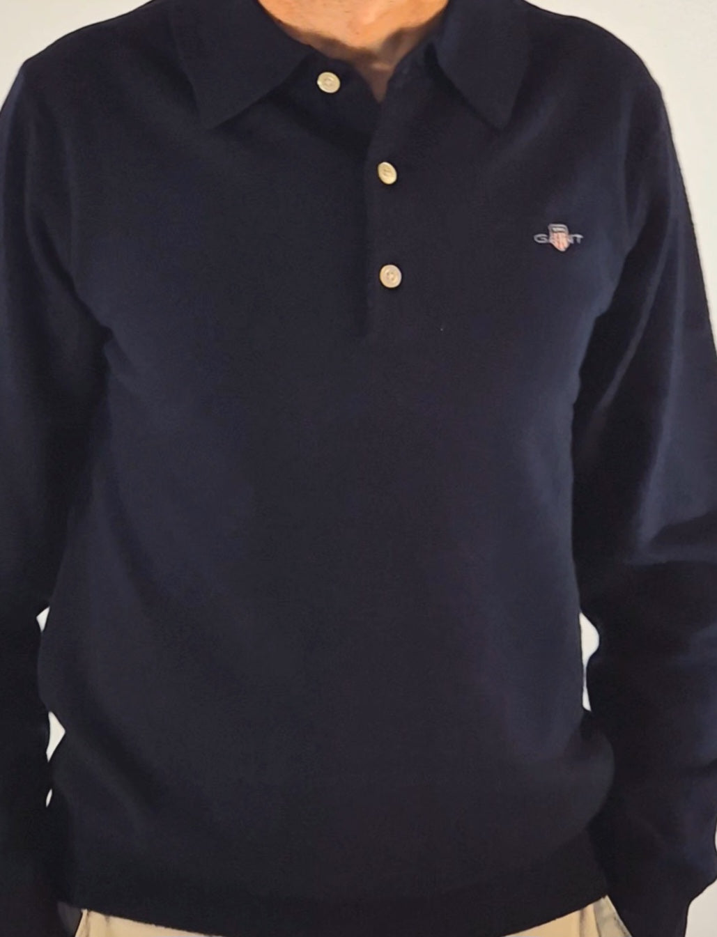 Gant polo manica lunga lambswool super fine 2503087215/410