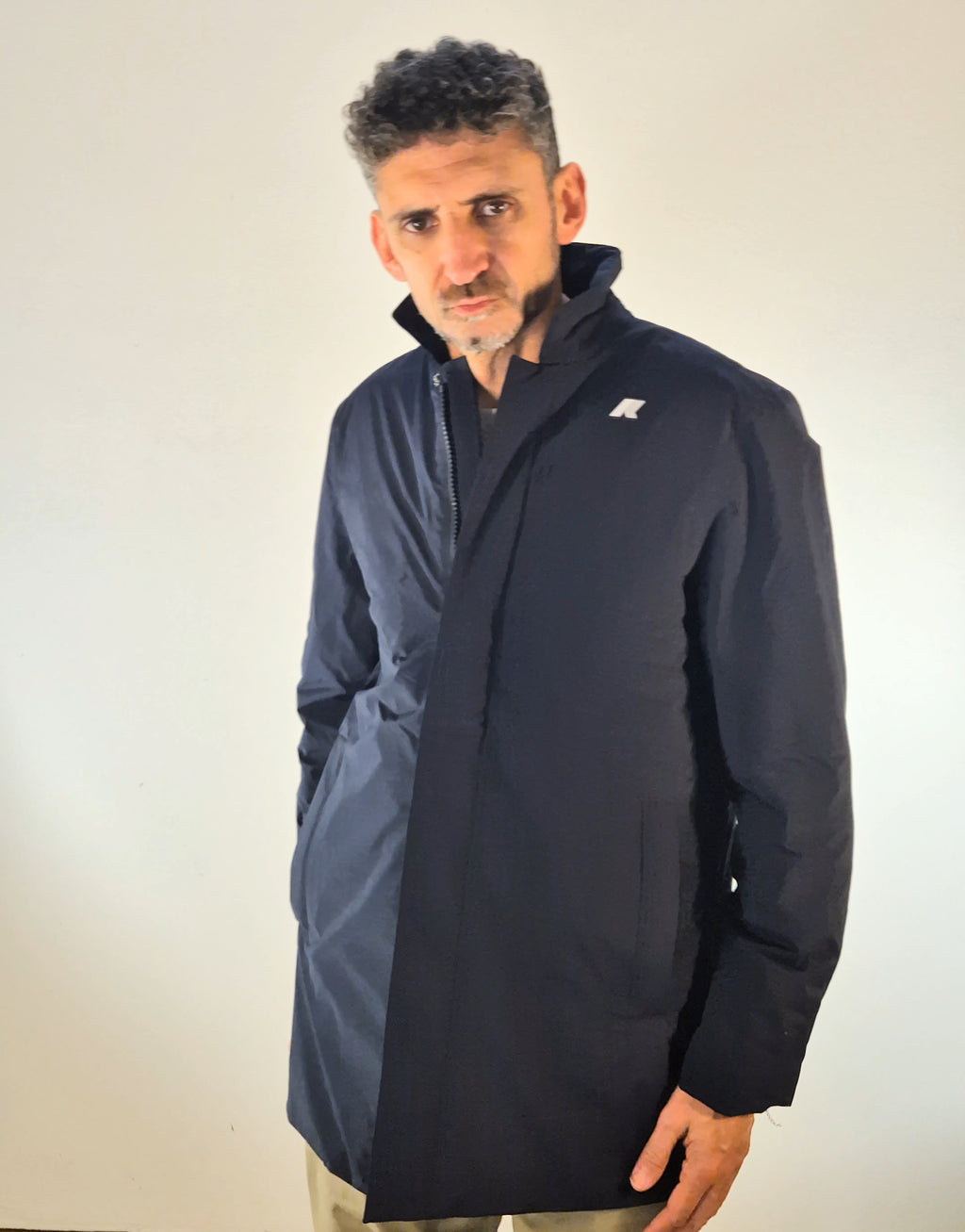 K-way giacca Benny warm ottoman colore blu K31355WK89