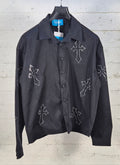 Adon giacca/camicia con croci AD1681 colore nero boxy