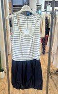 Susy Mix abito cotone rigato + blu SH004313U16