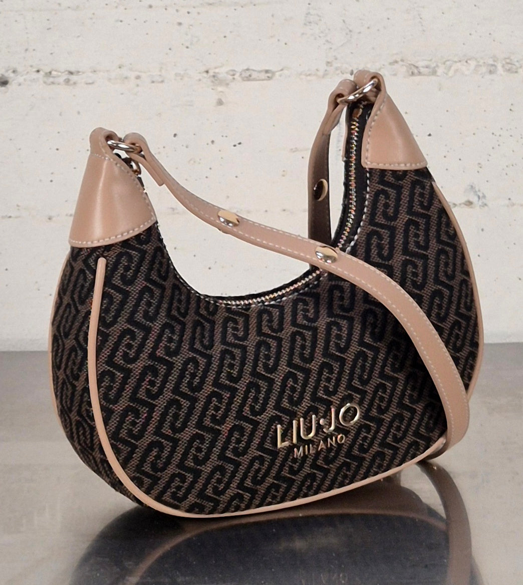 Liu Jo borsa Hobo a mezzaluna piccola moro AA6072T378A00533
