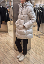 Ragno piumino vegan down DQ73KO0B26 grigio perla