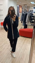 K-way giacchetto Denise st warm double reversibile nero/beige K6128UWBC9