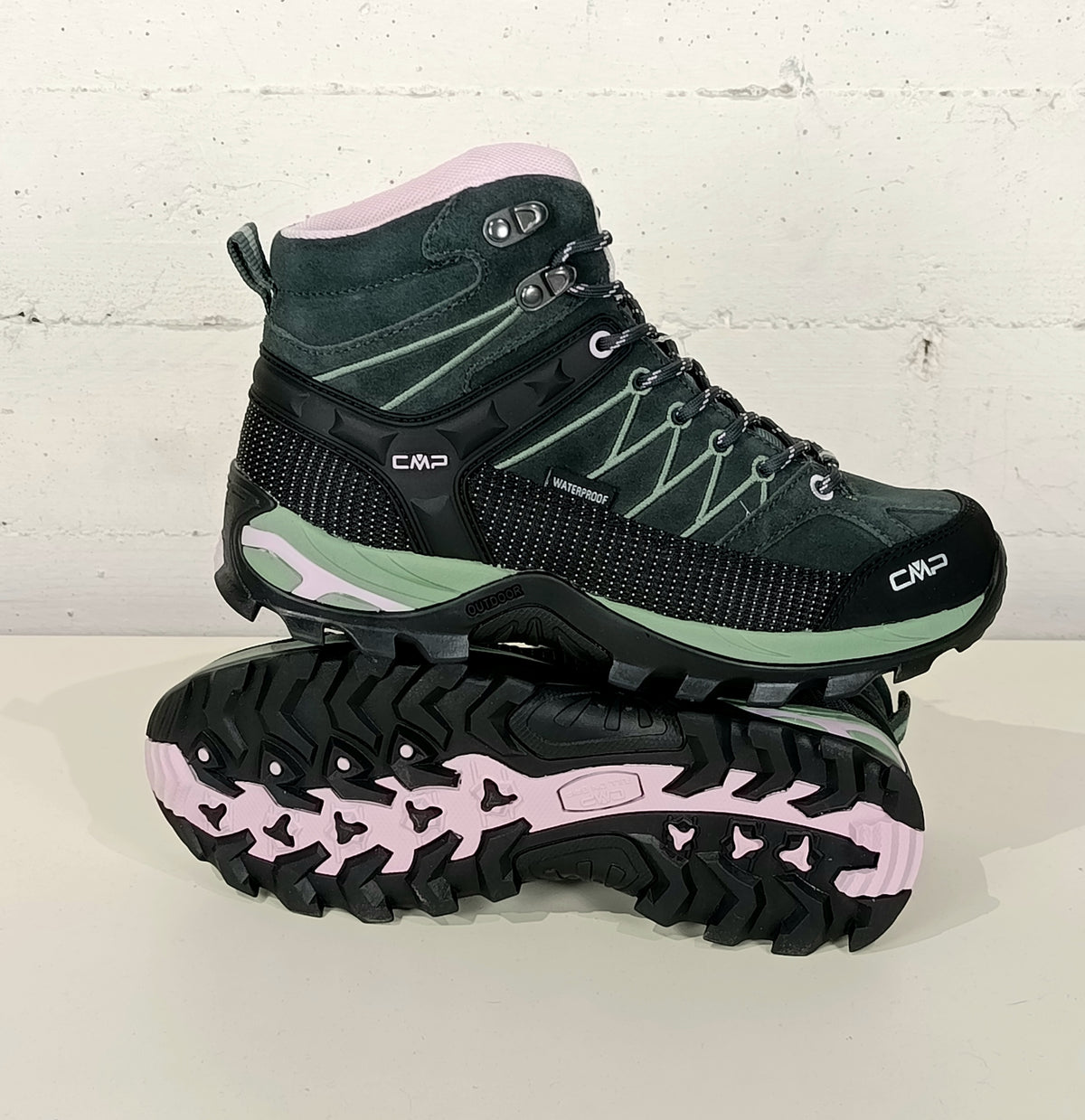 CMP polacchino donna Rigel mid wmn trekking 3Q12946JUNGLE verde/rosa