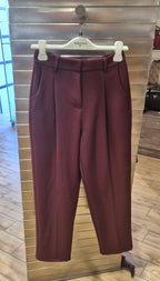 Susy mix pantalone vestibilità relaxed T1676D157UE2 bordeaux