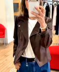Susy Mix chiodino ecopelle testa di moro 4158U70