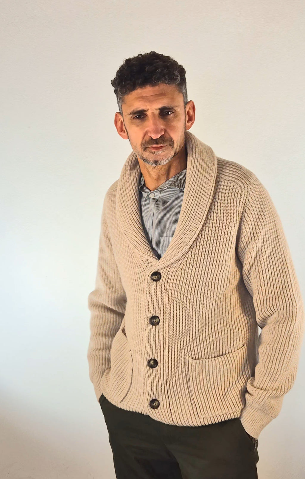 Gant maglia cardigan 25038050255291 beige