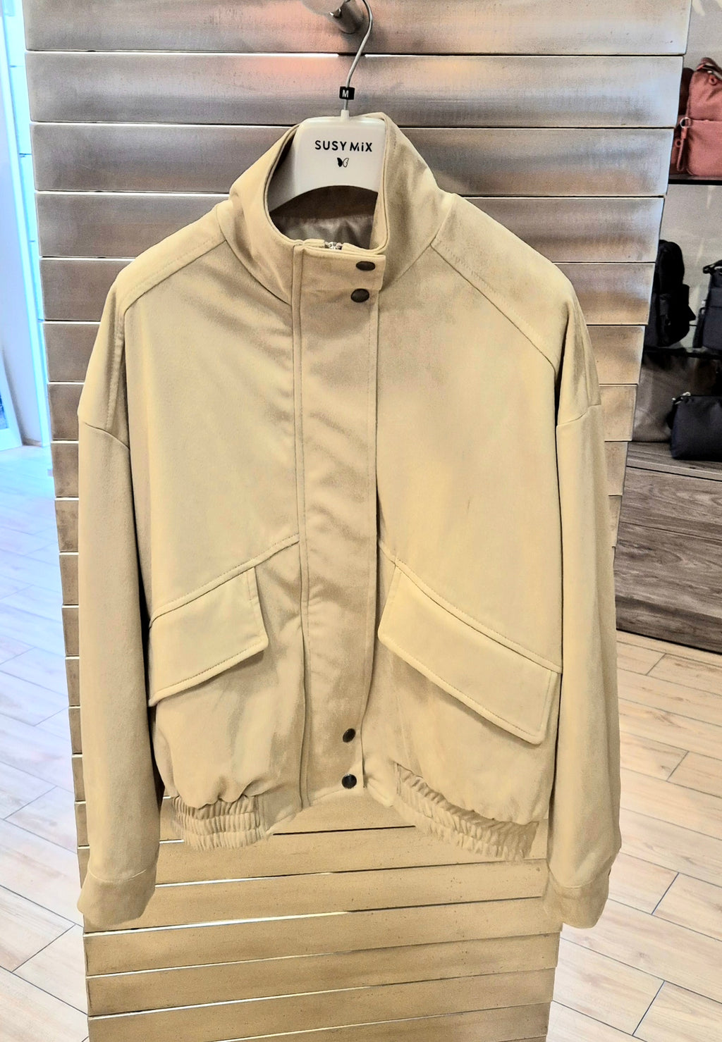 Susy Mix bomber ecodainetto 81734 sabbia