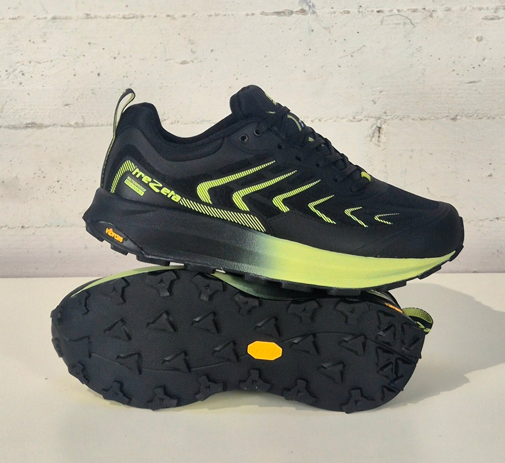 Trrezeta scarpa Sekai wp black lime fondo vibram