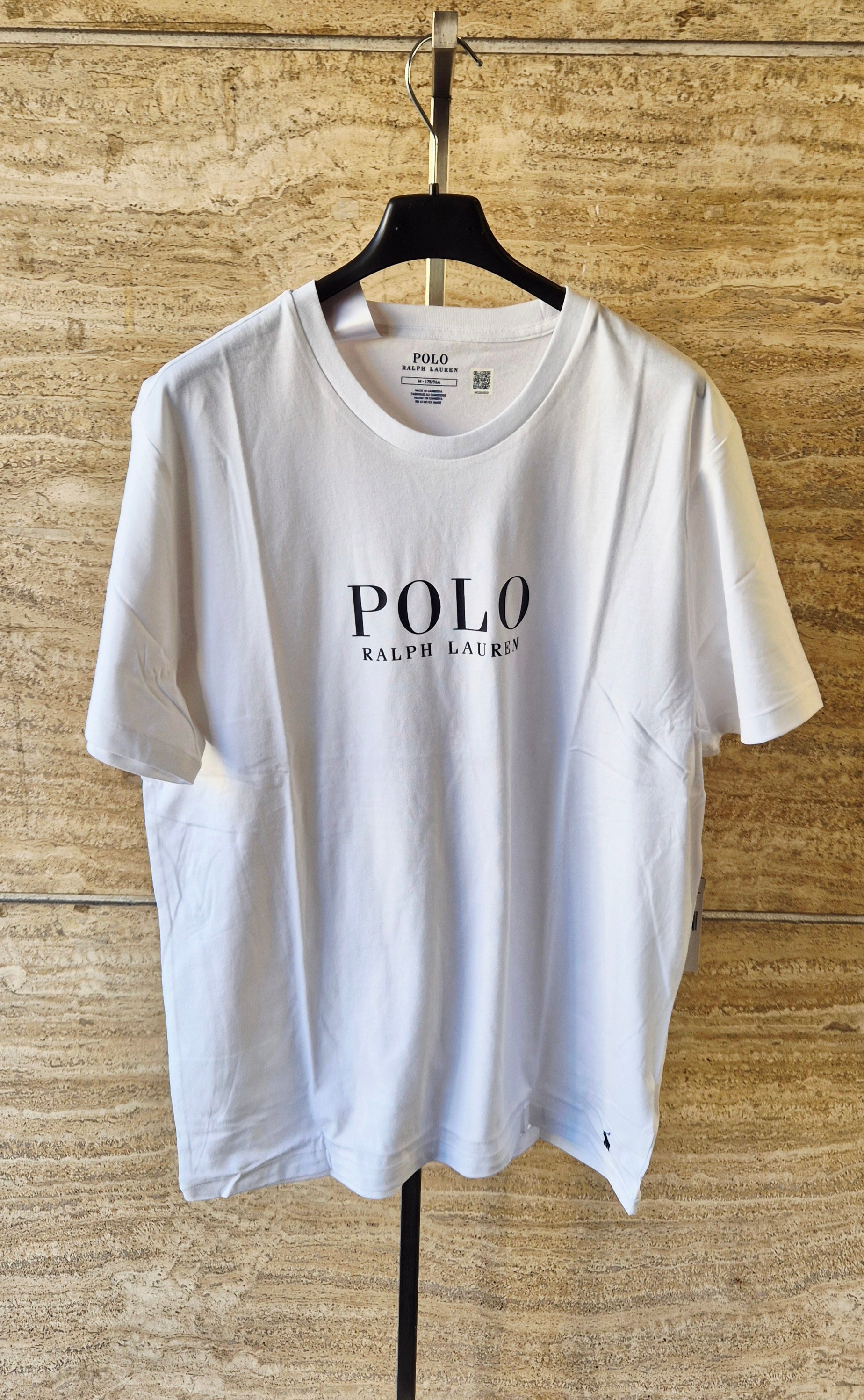 Polo ralph lauren t-shirt manica corta con logo BIANCA 714899613005