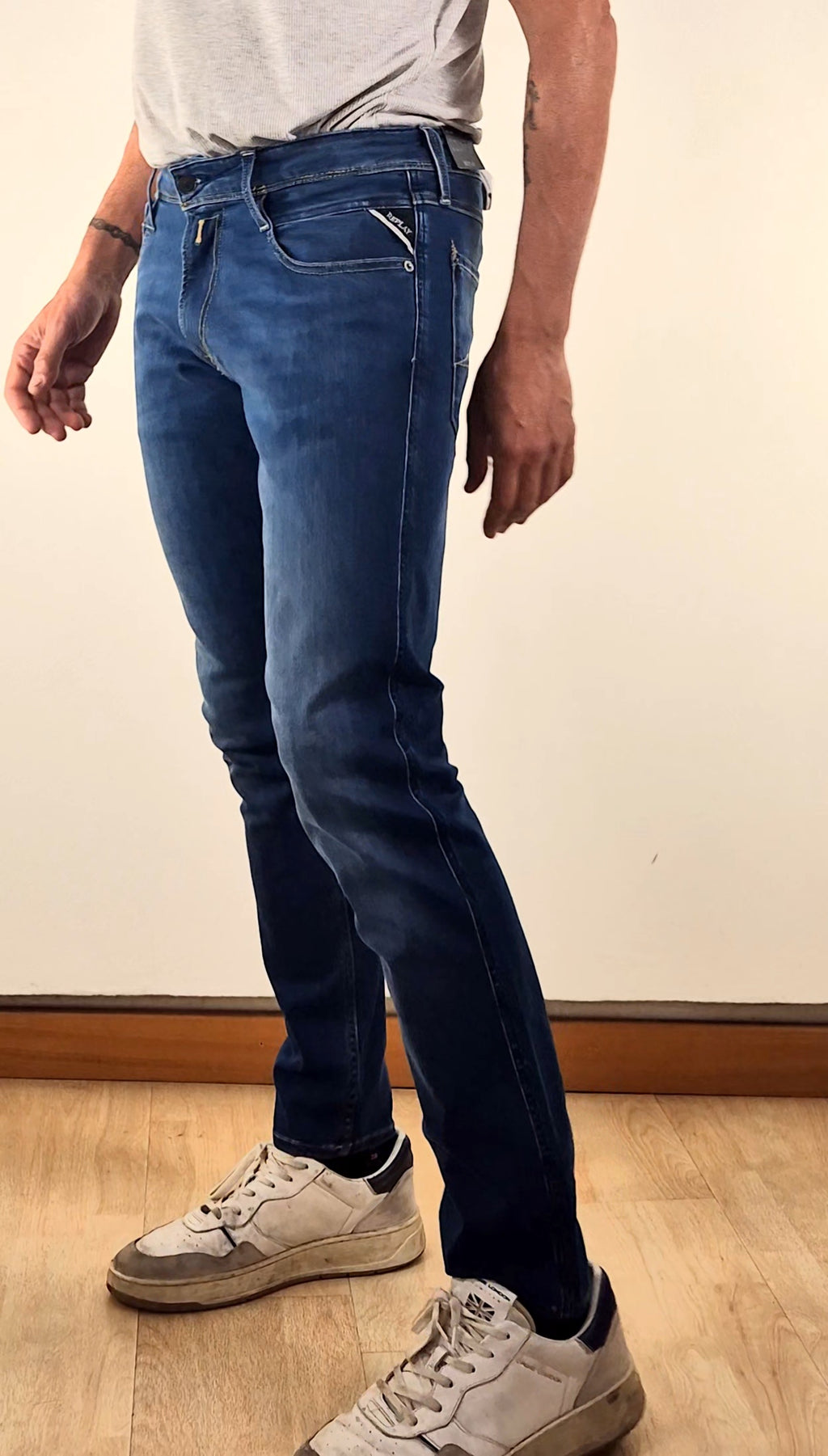 Replay jeans Anbass slim fit M91441AC33007 denim medio/scuro