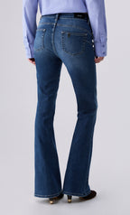 Liu jo jeans bootcut con strass denim UF6015D03057