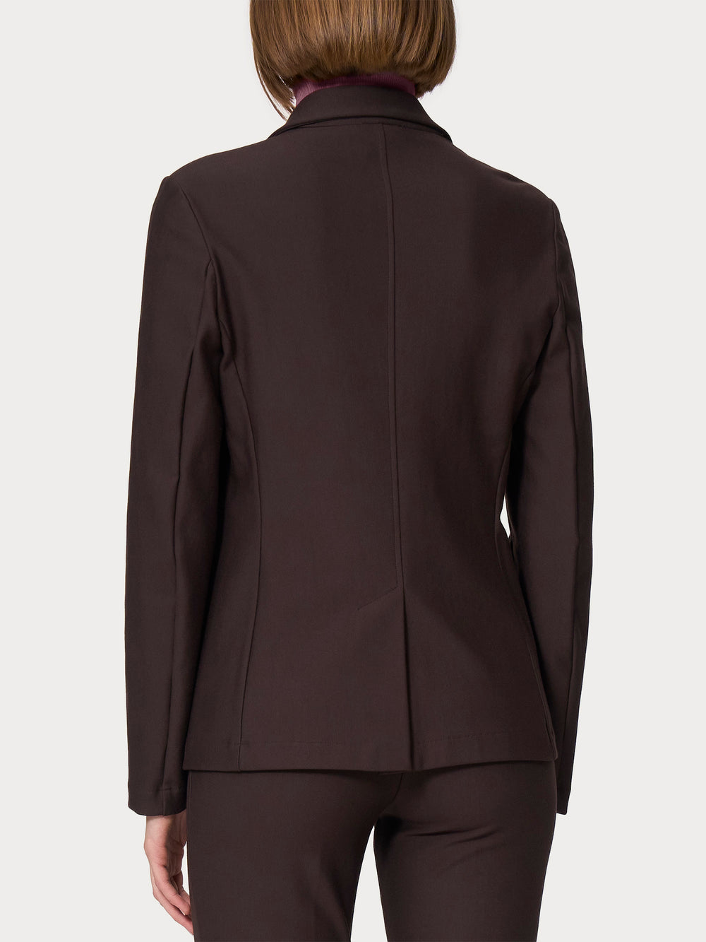 Ragno giacca blazer stretch DO23GAA75 marrone cioccolato