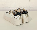 Guardiani sneaker bianca con brillantini GL62535QBIANCO