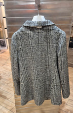 Susy mix giacca a 1 bottone quadro base grigia PP323T578U46