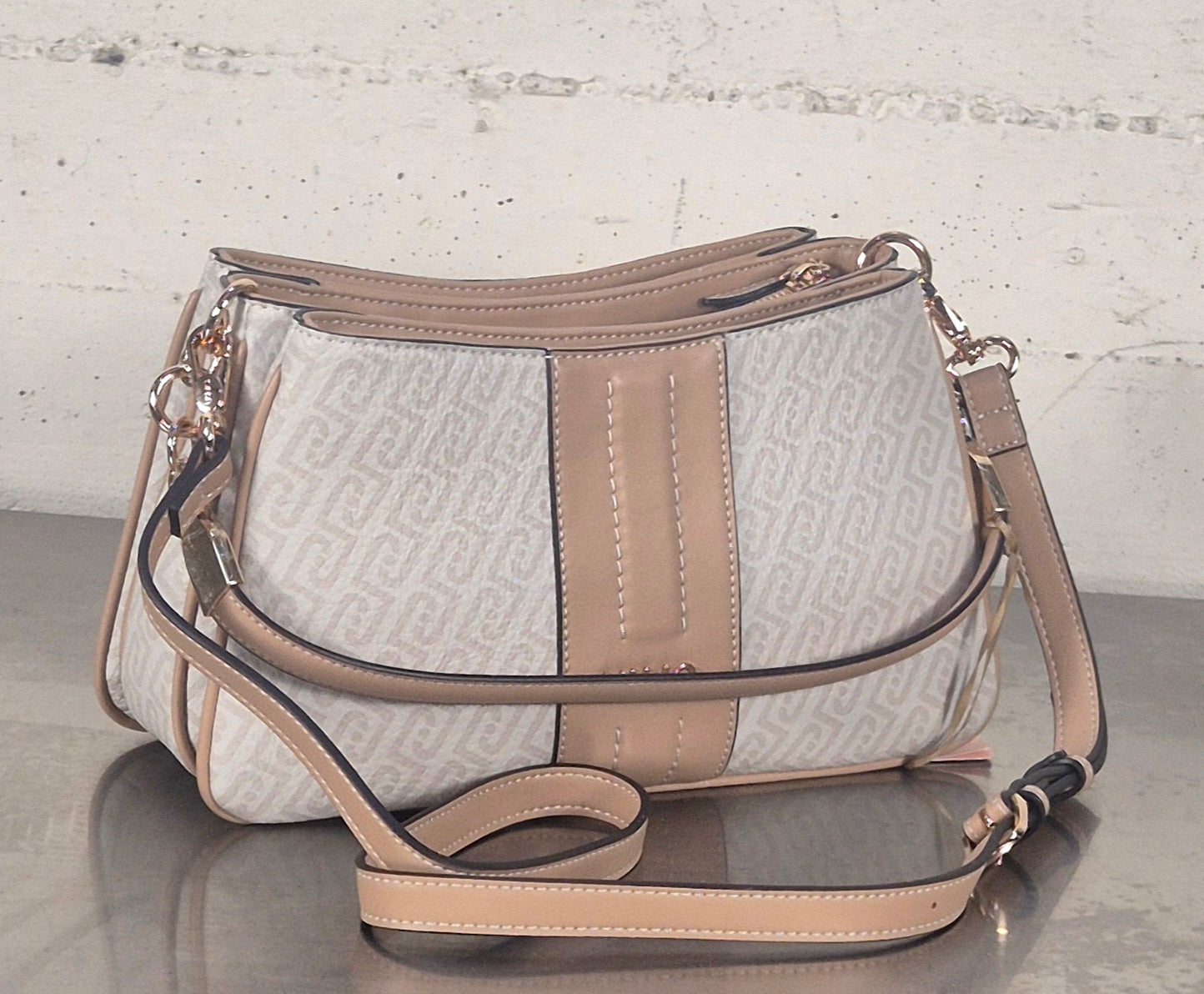 Liu Jo borsa tracolla con scomparti AA6107E118S C3920 naturale