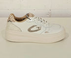 Guardiani sneaker bianca con animalier GL62531ABIANCO