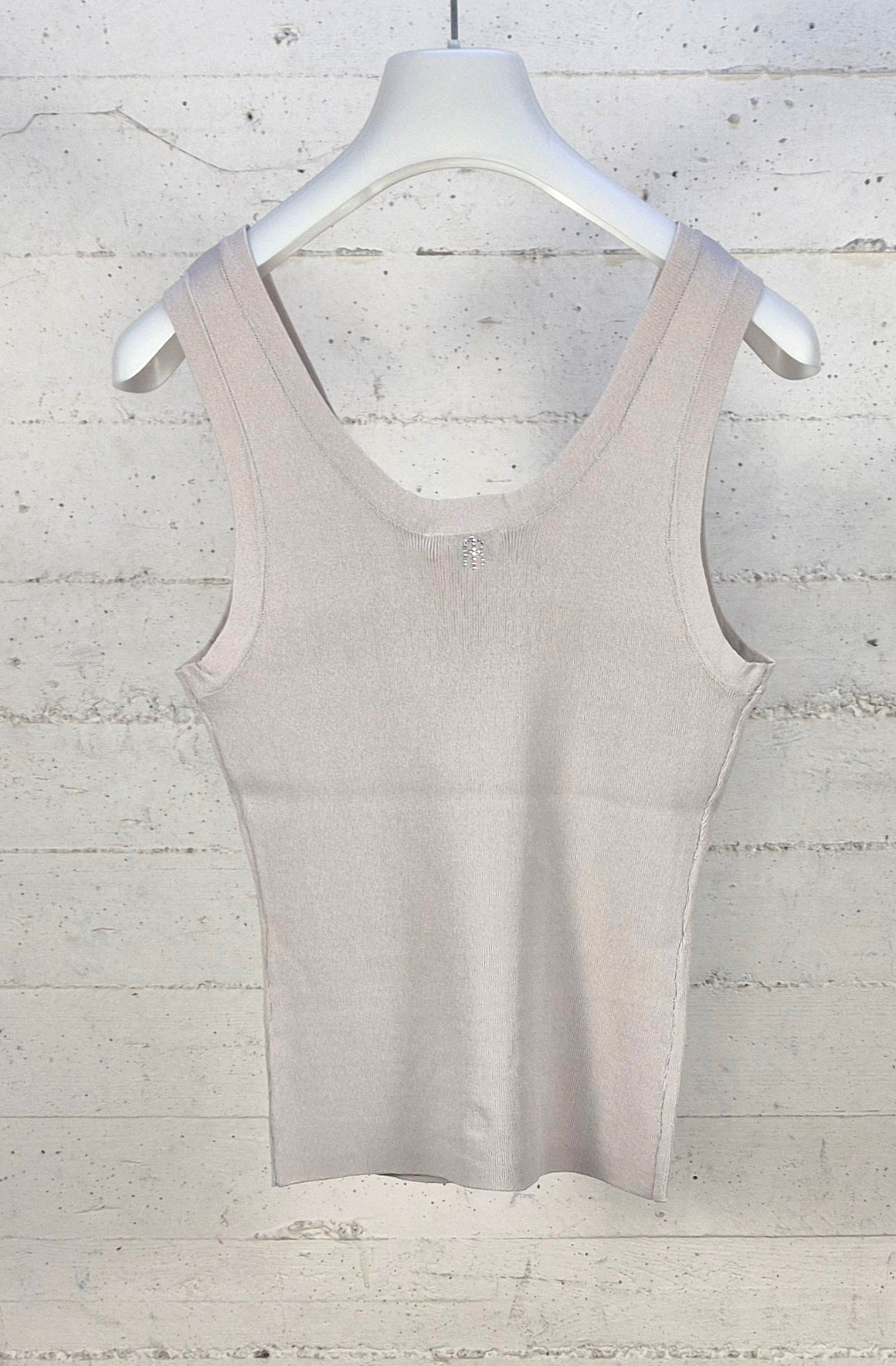 Fracomina top con brillantini ST4005K524R9 251 sabbia