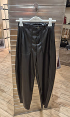 Susy mix pantalone baloon in ecopelle nera PP266T10U75