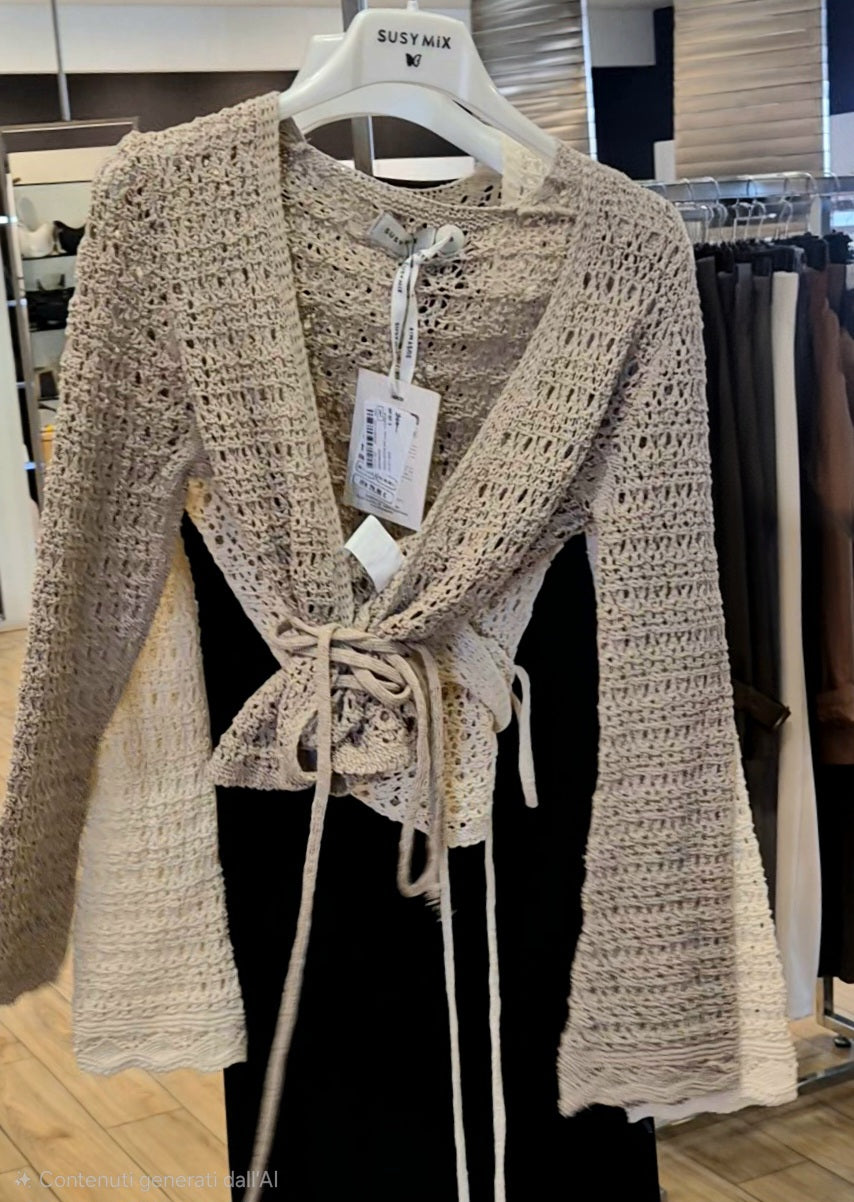 Susy Mix maglia incrociata corda 26218U32