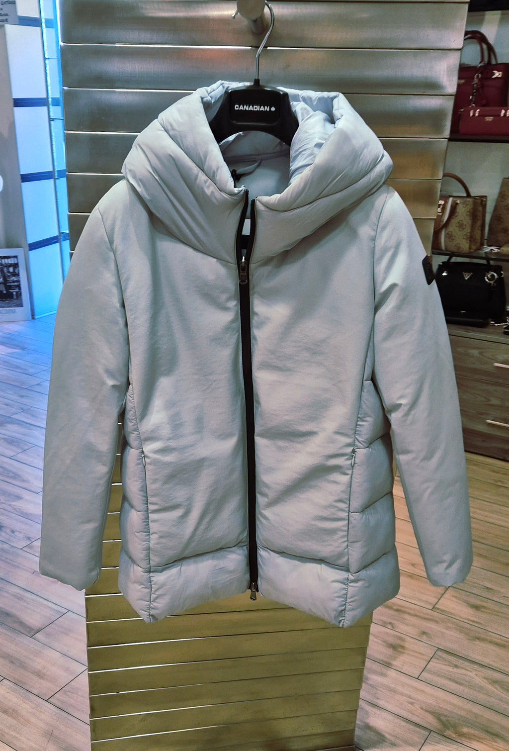 Canadian giacchetto grigio perla G224378WMICROCHIP