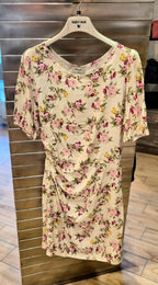 Susy Mix abito a fiori midi A117301GR26U80 panna