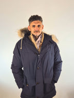 Gant parka con pelliccia staccabile 25037006570433 blu