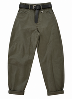 Susy Mix pantalone baloon con cuoricino verde militare 60285PMTRUE0
