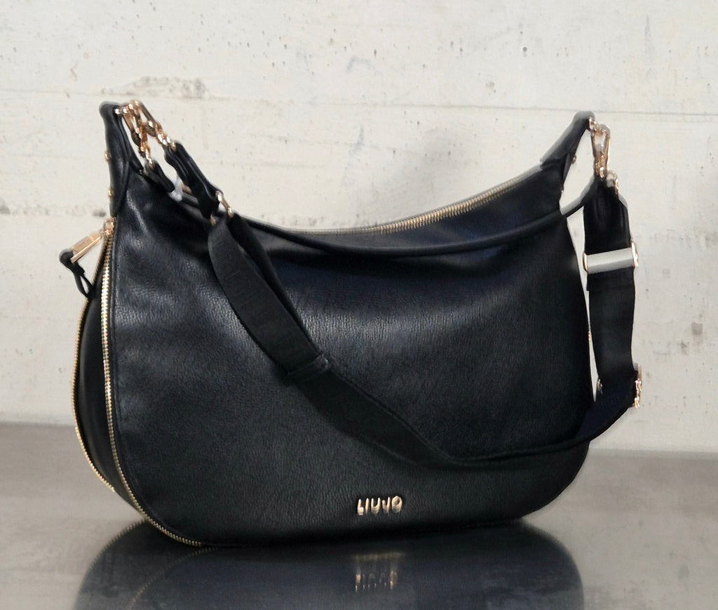 Liu Jo borsa Hobo a mezzaluna AA6134ES02622222 NERO ALISKA
