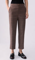 Liu jo pantalone sigaretta principe di gallesa marrone WF6213T733A