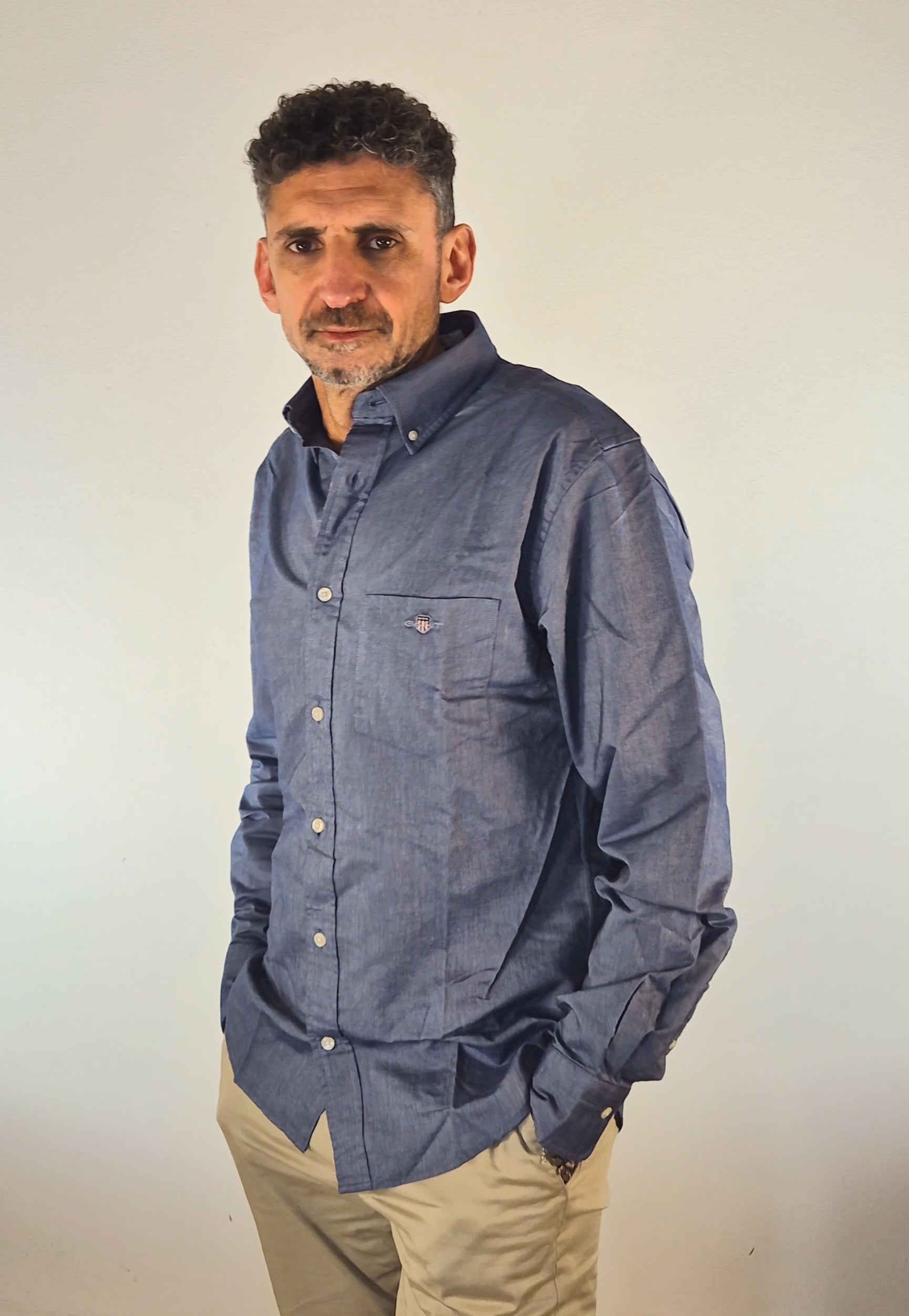 Gant camicia regular botton down oxford persian blue 25033000200423