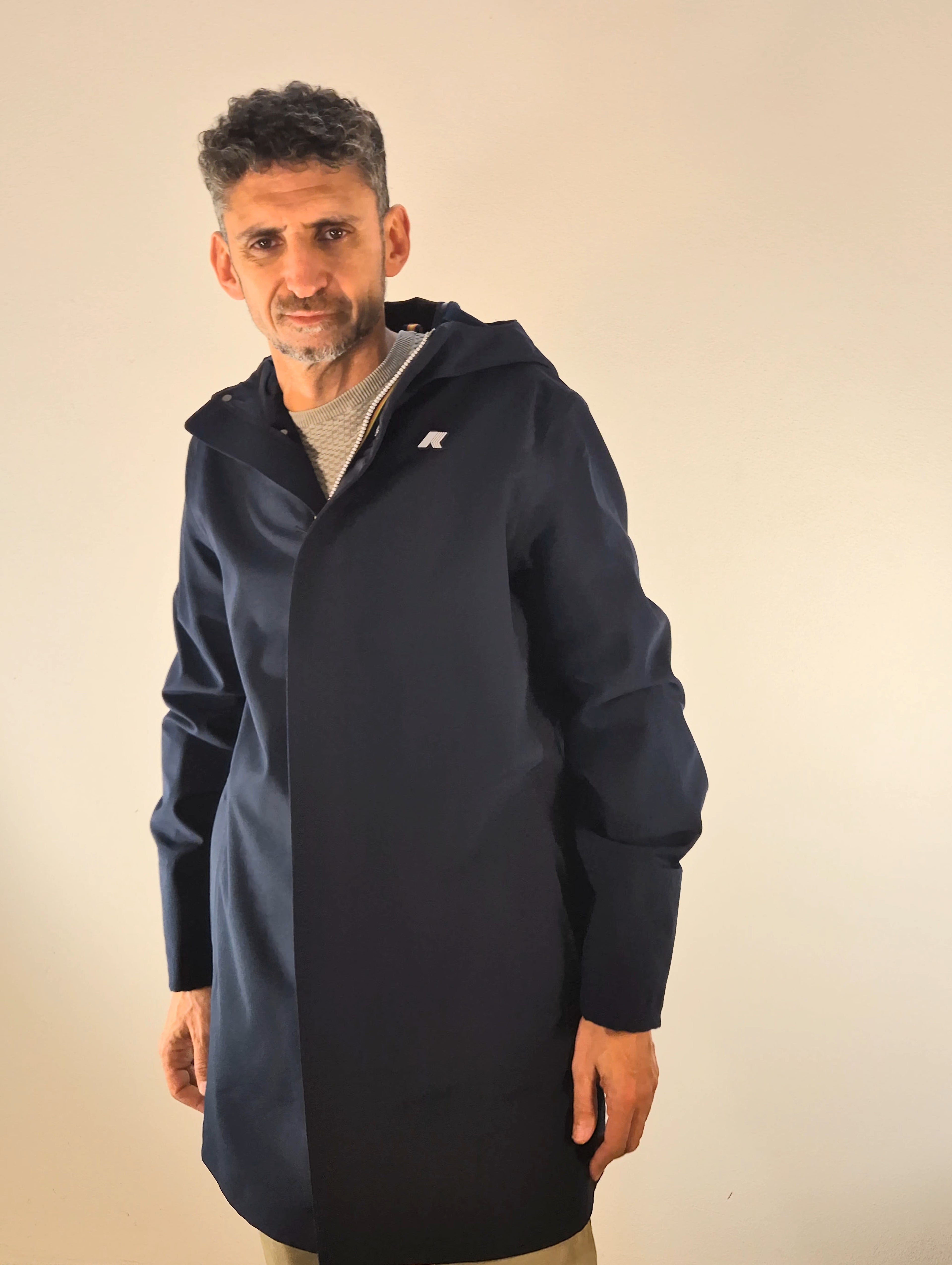 K-way giaccone 3/4 Marlyn bonded in soft shell K7126UWA2B BLU