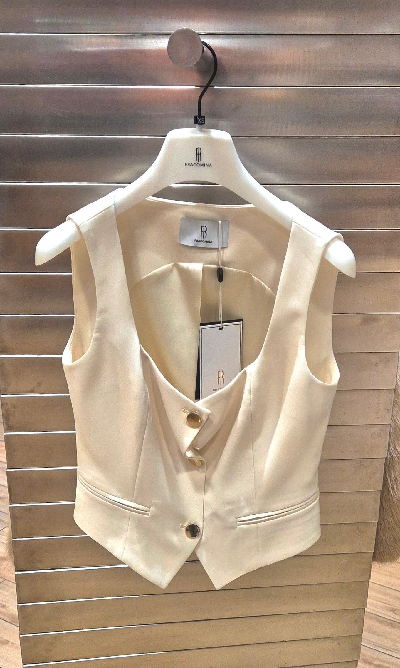 Fracomina gilet bistretch SJ5001W42901 B59 burro