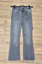 Liu Jo jeans bootcut UA6040D030587484 princess denim grigio bottoni gioiello