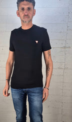 Guess t-shirt logo piccolo M2YI24J1314 JBLK nero