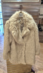 Susy mix ecopelliccia midi beige 2486125U13