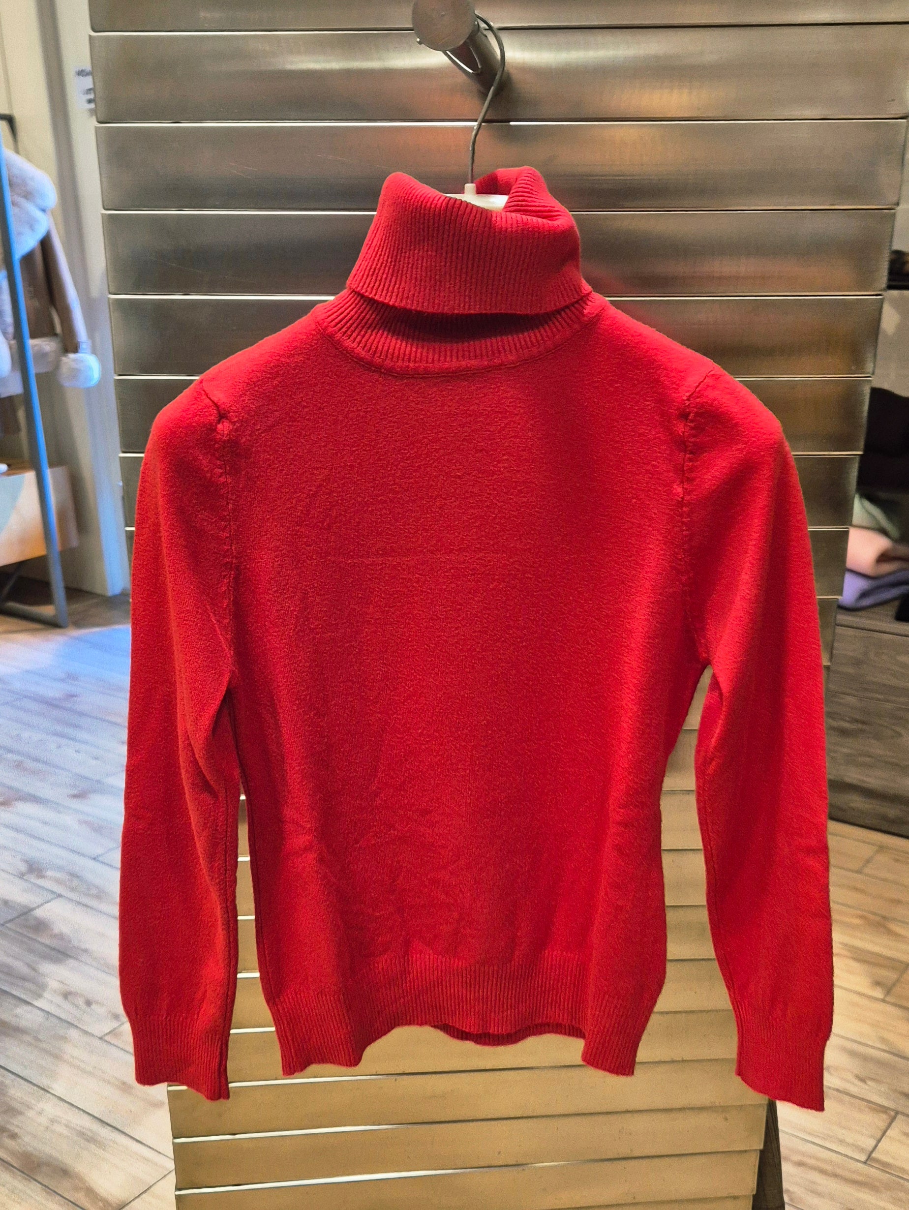 Susy mix maglioncino dolcevita basic mistoviscosa 250907UA8 rossoi