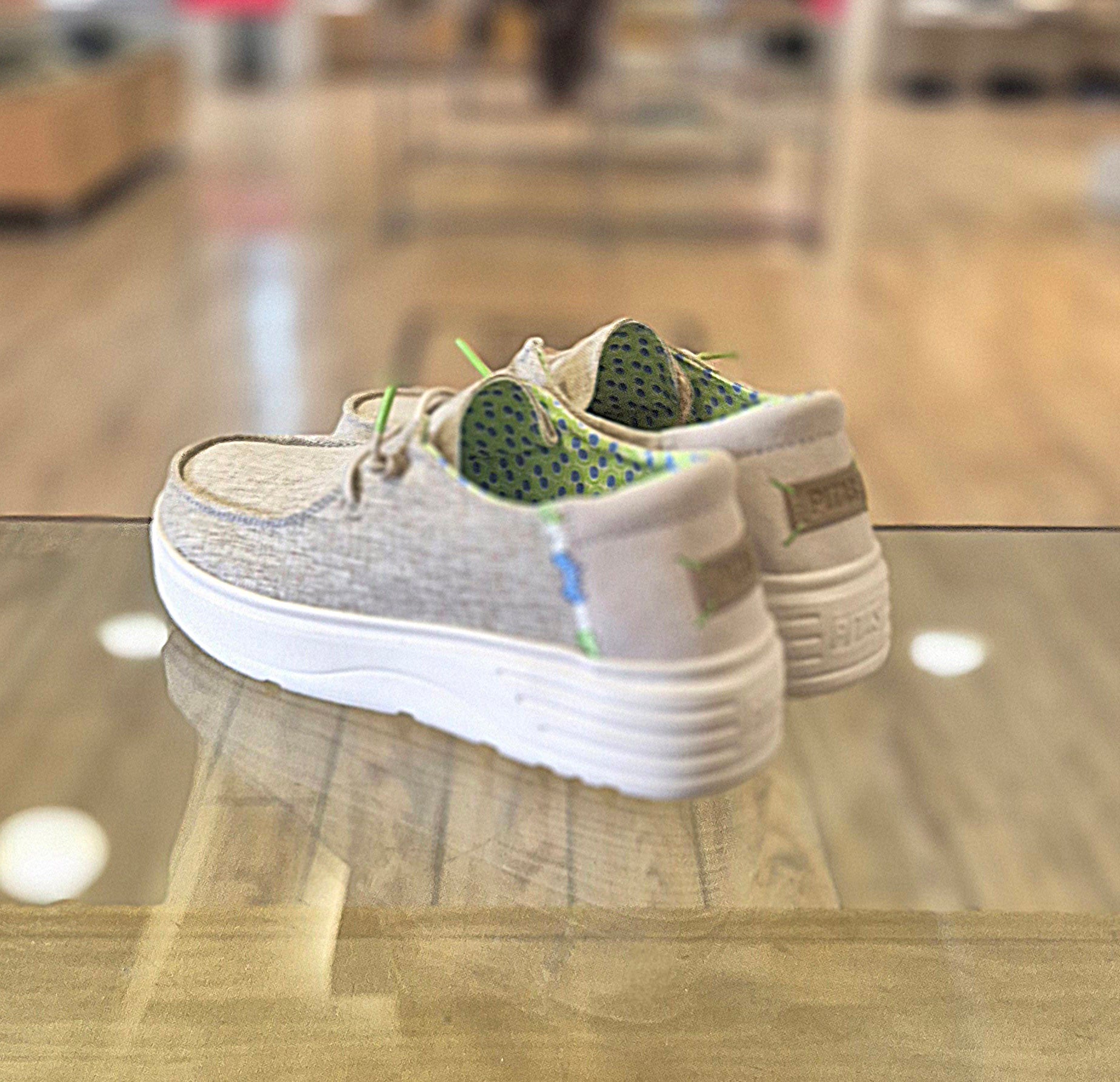 Pitas scarpa donna in tela Poppy beige melange