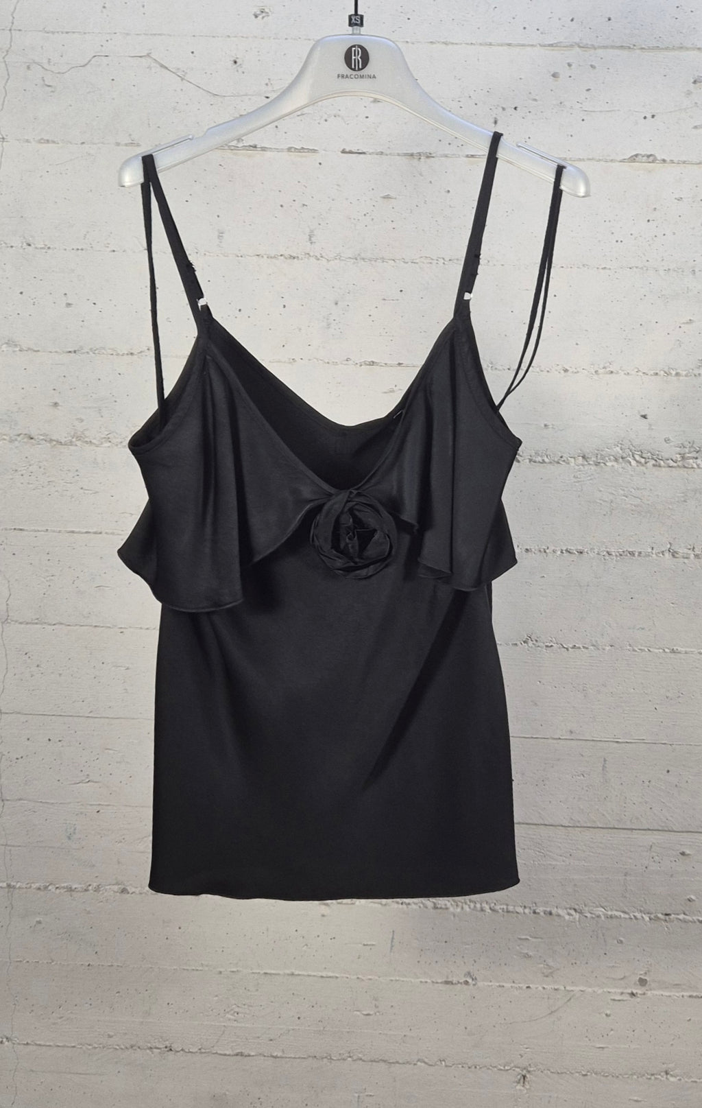 Fracomina top con rosa color nero ST2007W58301 053