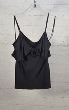 Fracomina top con rosa color nero ST2007W58301 053