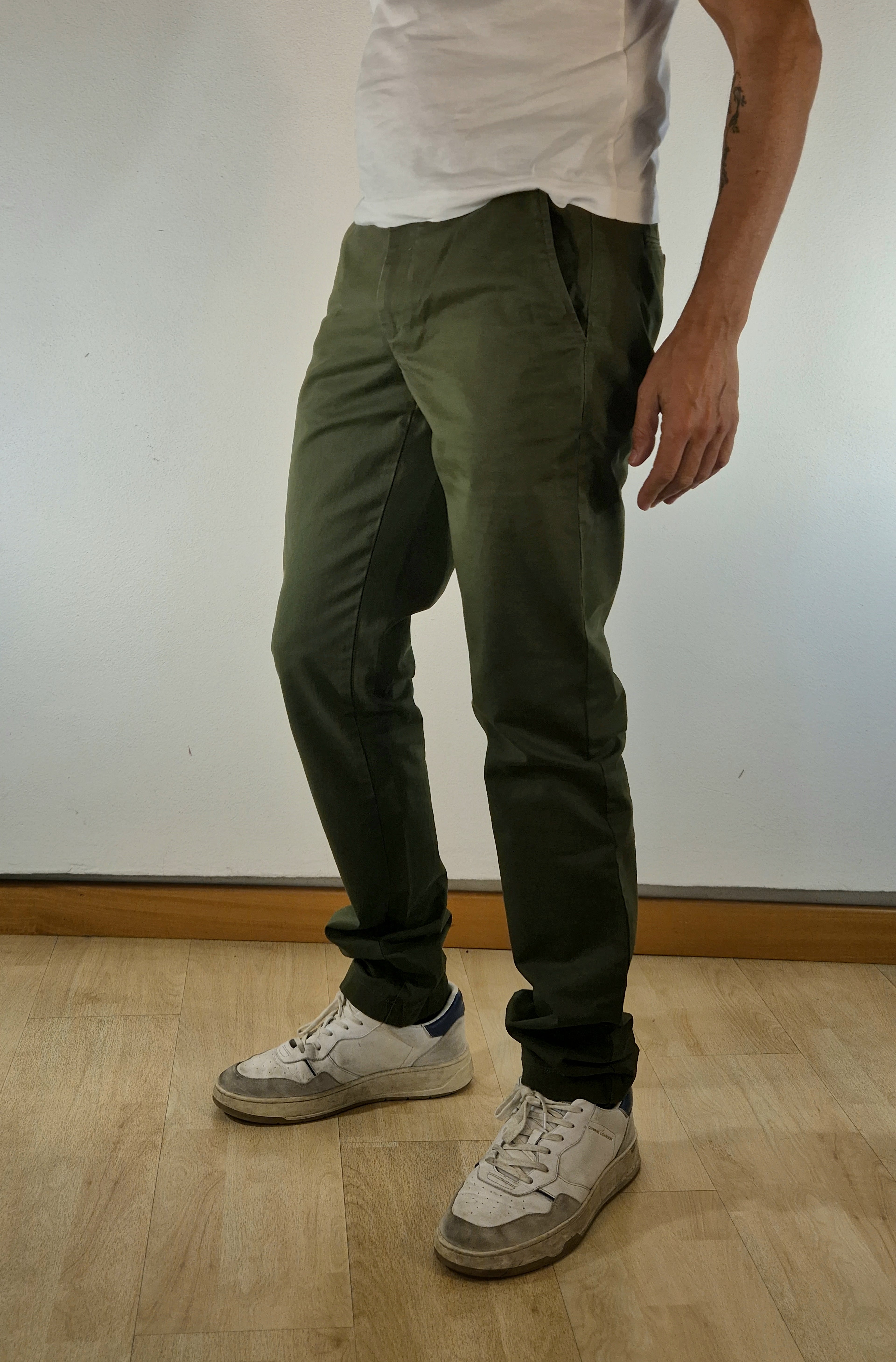 Gant pantalone chinos cotone stretch 25031505380360 verde