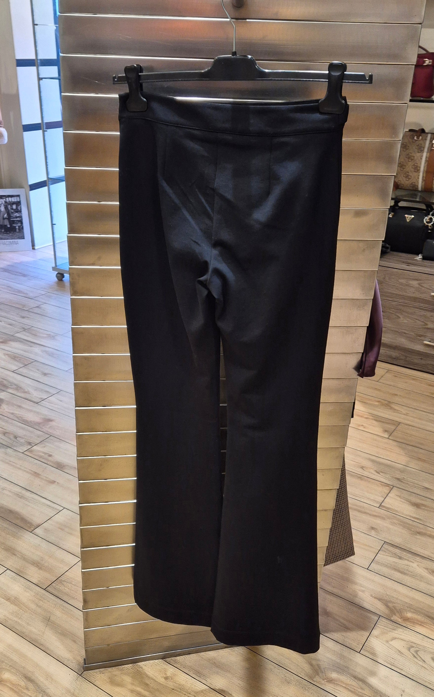 Liu Jo pantalone in punto Milano flaire MF5143J9189 NERO
