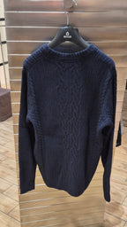 Lyle & Scott maglia treccia lambswool KN2318CZ56 blu