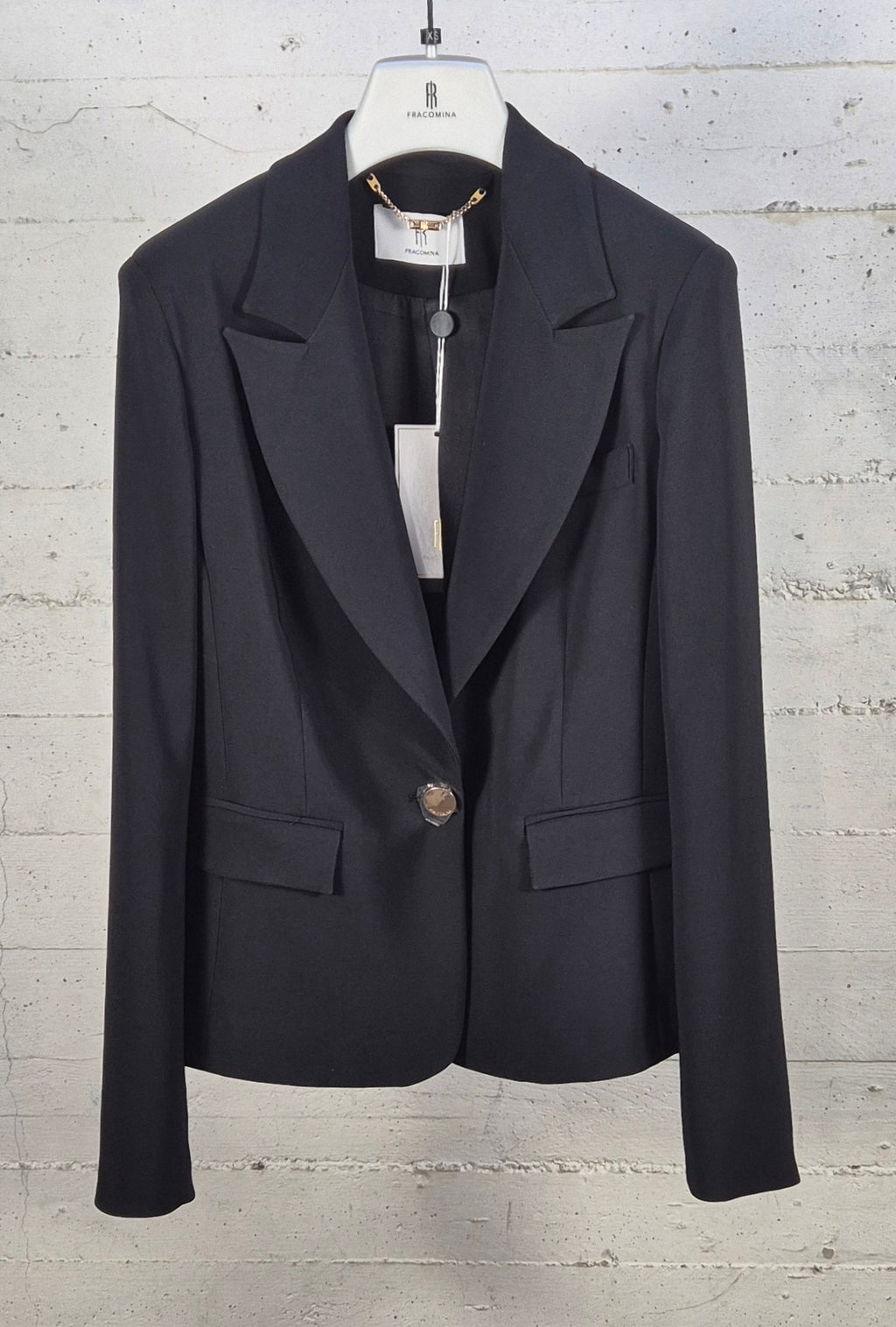 Fracomina giacca 1 bottone bistretch J1001W42901 053 nero