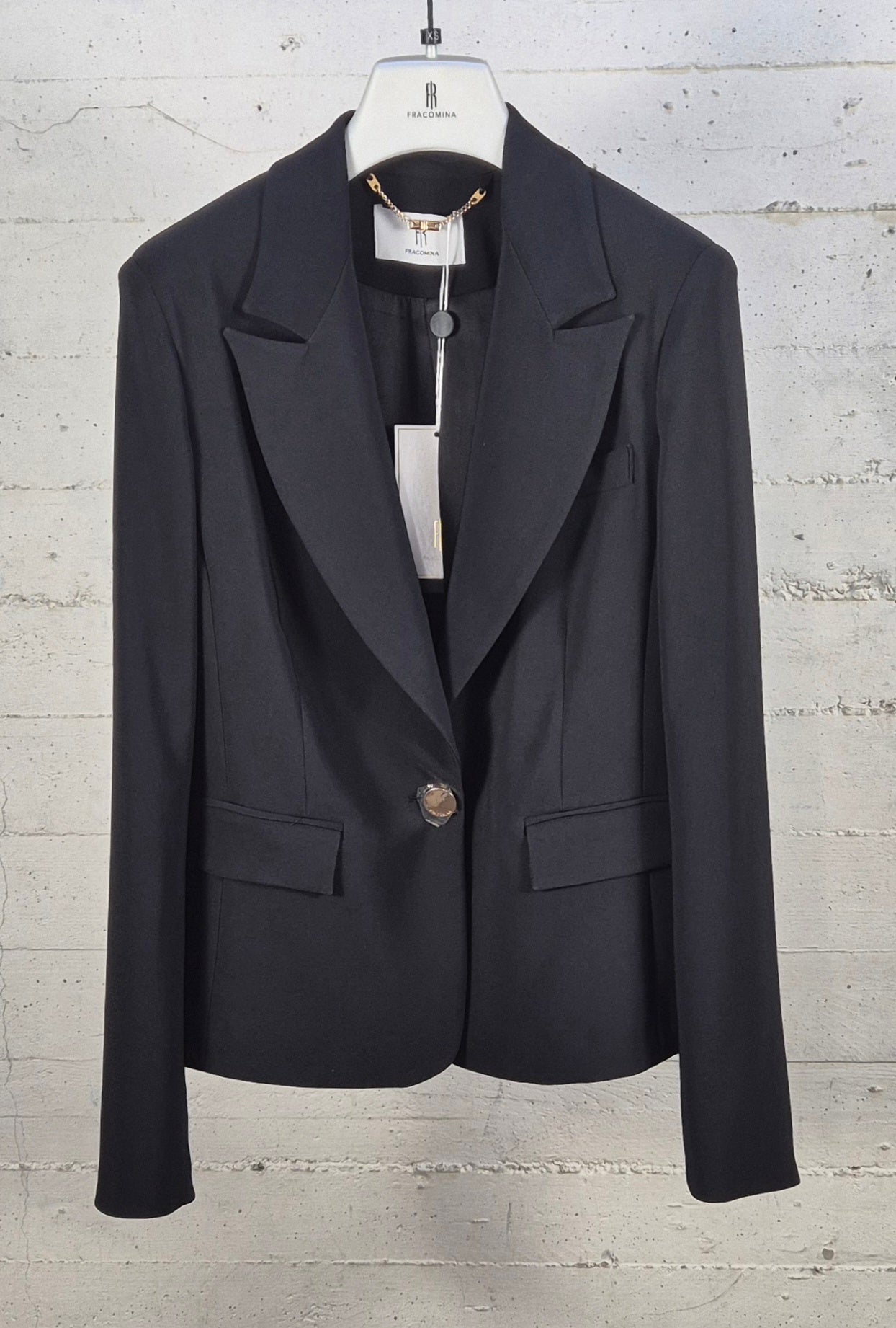 Fracomina giacca 1 bottone bistretch J1001W42901 053 nero