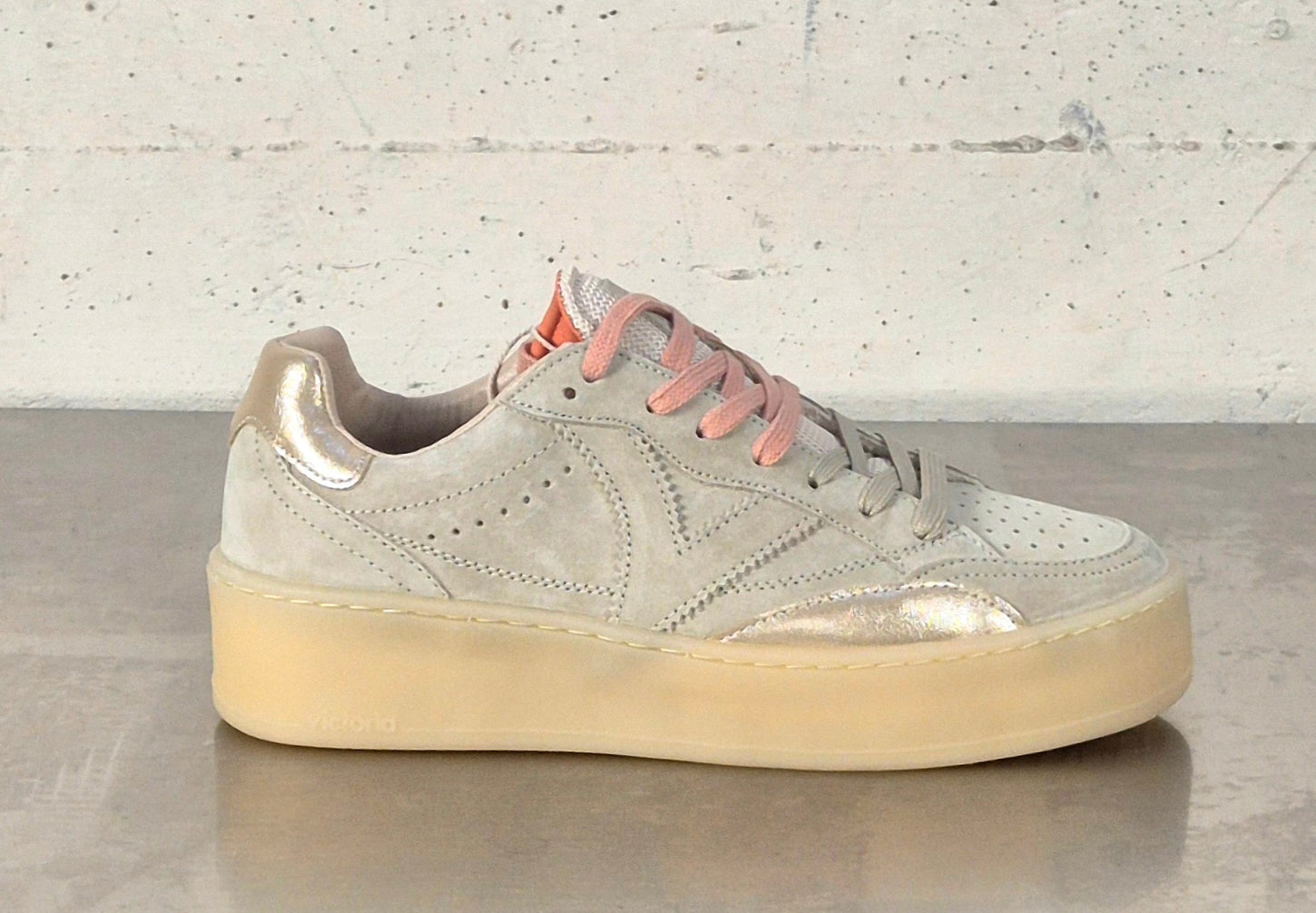 Victoria scarpa donna 1265100 beige pelle nabuk