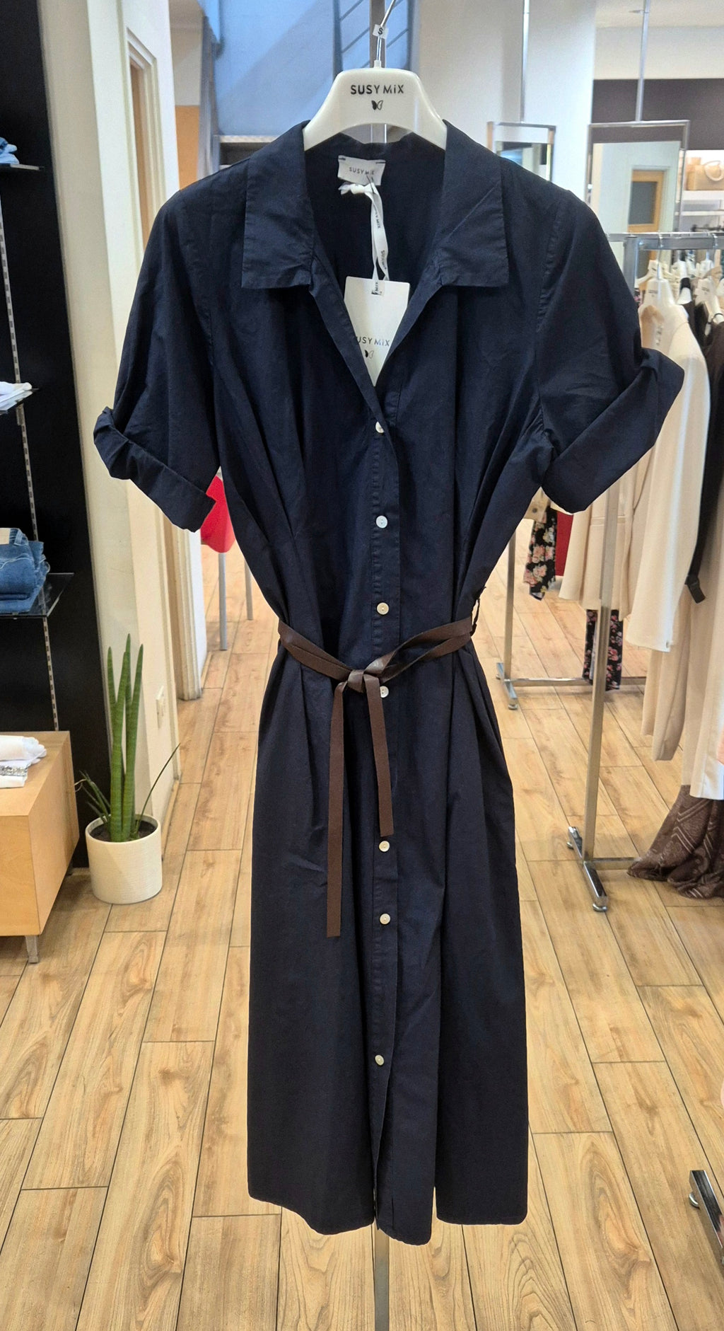 Susy Mix abito lungo 60462A 100% cotone blu