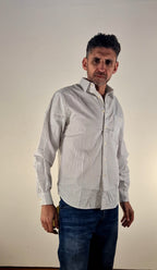 Replay camicia M4144  RIGA BEIGE/BIANCO